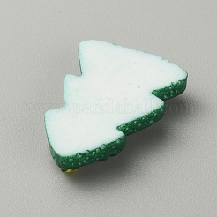 Cabochons en résine opaque sur le thème de Noël&nbsp;LS-RESI-WH0029-33B