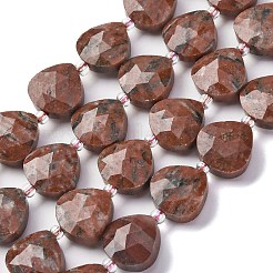 Натуральные нити из яшмы в цвету сливы G-P570-E02-02