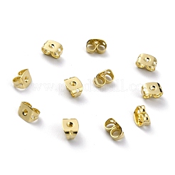 PandaHall - Lot De 100 Supports De Clou D'oreille En Acier Inoxydable 6x4,5x3,5 Mm Pour Fabrication De Bijoux