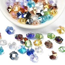 50шт 10 цвета гальванические стеклянные бусины&nbsp;EGLA-YW0005-69