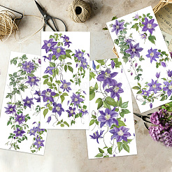 4 лист 4 стиля ретро тема ПВХ водонепроницаемые декоративные наклейки DIY-WH0489-002