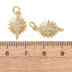 Messing micro pave klare zirkonia anhänger&nbsp;CU-E003-16G-C