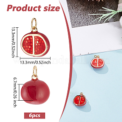 Кулоны с эмалью из латуни KK-ME0003-37