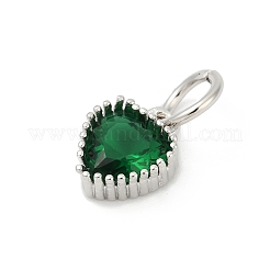 Colgante micropavé cubic zirconia de latón&nbsp;KK-H204-01P-06