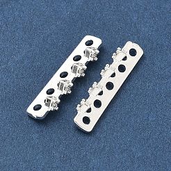 Латунные микропаве прозрачные кубические циркониевые распорки&nbsp;KK-Z139-11S-03