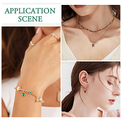 20 шт. подвески из нержавеющей стали 304 со стразами STAS-TA0002-91