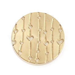 Текстура тема круглая латунная головка штампа&nbsp;AJEW-M036-06H-G