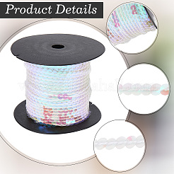 Блестящая лента из ПВХ с блестками OCOR-WH20050-006A