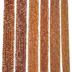 Стеклянные бусины с гальваническим покрытием &nbsp;EGLA-A044-T2mm-B04