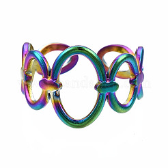 Открытые овальные кольца-манжеты&nbsp;RJEW-N038-002