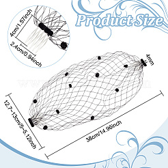 Nylon Fascinator Mesh Gesichtsschleier&nbsp;OHAR-WH0034-09A-01