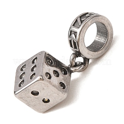 Ciondoli pendenti europei in acciaio inossidabile chirurgico 316 e strass&nbsp;SA-CBA7555-15AS-01
