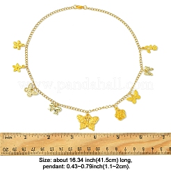 Ожерелья из нержавеющей стали 304 с бабочками&nbsp;NJEW-FS00006