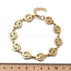 12 Sternbilder 304 Edelstahl-Gliederkettenarmbänder&nbsp;BJEW-I239-01G-05