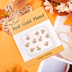 12шт латунные микропаве прозрачные кубические циркониевые подвески KK-BBC0014-62