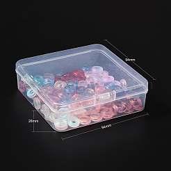 160шт 8 цвета ручной работы светящиеся бусины лэмпворк из золотой фольги LAMP-CJ0001-38