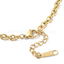 Ионное покрытие (ip) 304 нержавеющая сталь тросовые цепные браслеты для мужчин и женщин BJEW-M293-04G