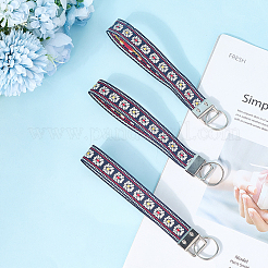 Брелок из железа с полиэстеровой окантовкой&nbsp;KEYC-WH20054-011B