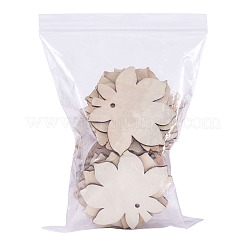 Неокрашенный деревянный большой кулон X-WOOD-TA0002-19