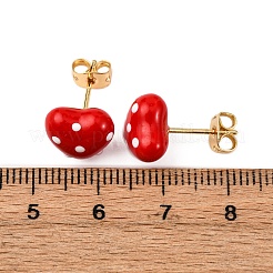 Латунные микро проложить серьги стержня кубического циркония&nbsp;EJEW-D328-01G-03