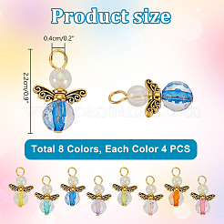 32шт стеклянные подвески&nbsp;PALLOY-PH01670