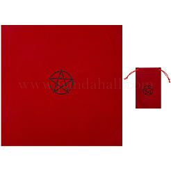 Bolsa de almacenamiento con cordón para cartas del tarot con estampado de estrellas&nbsp;TP-CN0001-34A