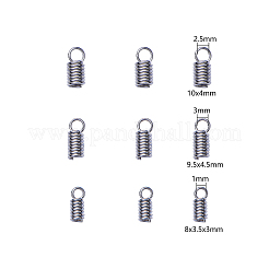 30 шт. 3 размера спиральных наконечников шнура из нержавеющей стали 304&nbsp;STAS-CJ0001-152