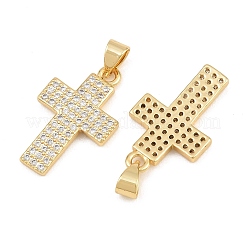 Pendentifs en laiton zircon cubique transparent&nbsp;CU-CBADC6C-05G-01
