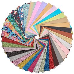 A5 лазерная голографическая радуга зеркальная искусственная кожа AJEW-PH0017-41