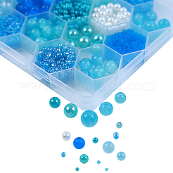 Набор для поиска ювелирных изделий своими руками 24 стиль из акриловых и смоляных бусин DIY-NB0012-01A