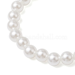 2шт. эластичные браслеты из АБС-пластика с имитацией жемчуга BJEW-JB11909