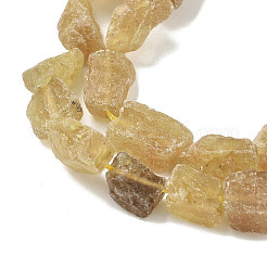 Необработанные грубые натуральные желтые апатитовые бусины нити&nbsp;LS-G-M453-D07