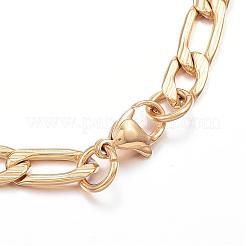 Pulseras de acero inoxidable 304&nbsp;BJEW-G544-01G