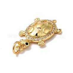 Покрытие стойки латунь микропаве прозрачные подвески из кубического циркония&nbsp;KK-H431-24G