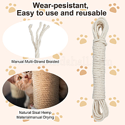 50м круглый витой джутовый шнур OCOR-WH20006-14B