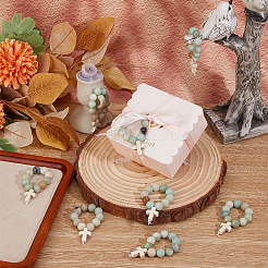 Натуральный цветок амазонита HJEW-OC00017