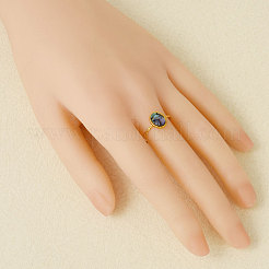 Anillos de puño abiertos de acero inoxidable 304 con concha natural para mujer&nbsp;GL4110-4