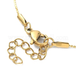 Ионное покрытие (ip) браслет на ногу из нержавеющей стали 304 с серпантином AJEW-D059-01G