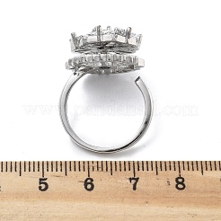 Вращающиеся открытые манжетные кольца для женщин RJEW-S402-12P