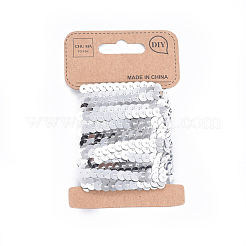 Kunststoff paillette / pailletten kettenrollen&nbsp;LS-PVC-WH0005-01I