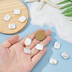 10 шт. бусины из натурального барочного жемчуга Кеши PEAR-HS0001-07