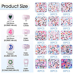 15 стиль непрозрачных акриловых бусин&nbsp;MACR-TA0001-64