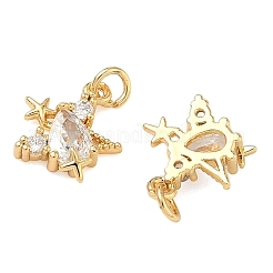 Латунные микро проложить кубического циркония подвески&nbsp;KK-A291-20G
