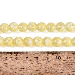 Fili di perline di vetro trasparenti dipinte a spruzzo&nbsp;LS-GLAA-Q110-02A-01