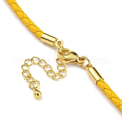 Braccialetti con maglie in cordoncino intrecciato in pelle&nbsp;MAK-K022-01G-09