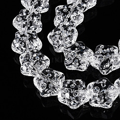 Прозрачные стеклянные бусины нити&nbsp;GLAA-T023-12A