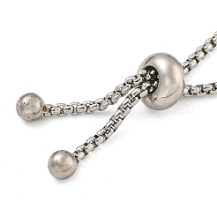 Не тускнеющий браслет из нержавеющей стали 304 с цепочкой-слайдером&nbsp;STAS-P360-03P