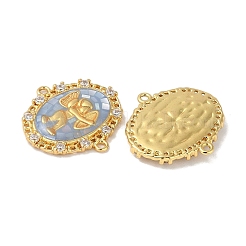 Подвески из эпоксидной смолы и ракушек&nbsp;KK-K380-10B-G