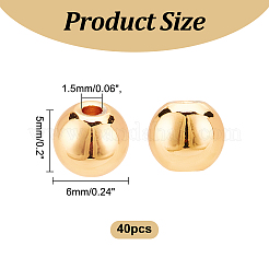 Стойки обшивки латунные бусины KK-LP0001-08G-04