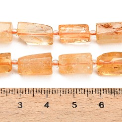 Stränge aus erhitzten natürlichen Citrinperlen (erhitzt)&nbsp;G-F836-B08-01